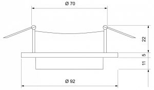 Alternative view of Светильник встраиваемый Elektrostandard 116 MR16 a055670