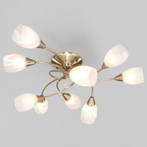 Люстра потолочная Eurosvet 2275/9 античная бронза 55496