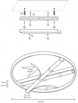 Alternative view of Люстра потолочная Velante Velante 440-307-03