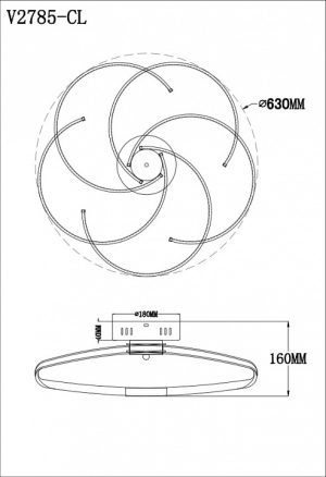 Alternative view of Люстра потолочная Moderli Ello V2785-CL