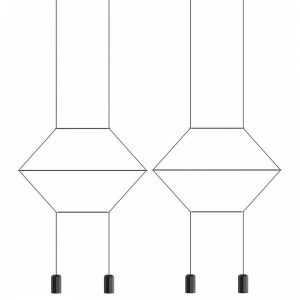 Светильник подвесной Imperiumloft Via Wireflow polyhedral 144326-22
