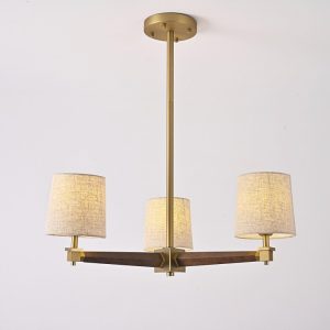 Alternative view of Люстра на штанге Imperiumloft Jorgenson Beige/Dark wood 203576-26