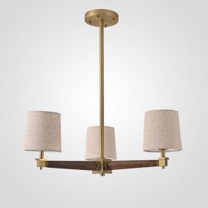 Люстра на штанге Imperiumloft Jorgenson Beige/Dark wood 203576-26
