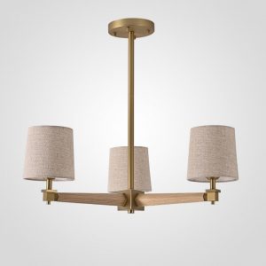 Люстра на штанге Imperiumloft Jorgenson Beige/Light wood 203577-26