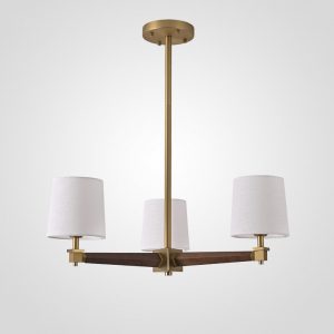 Люстра на штанге Imperiumloft Jorgenson White/Dark wood 203579-26