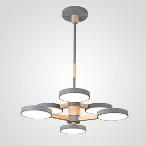 Люстра на штанге Imperiumloft TURNA Gray 229087-26