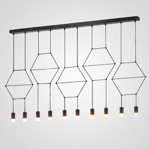 Светильник подвесной Imperiumloft Via Wireflow polyhedral 74888-22
