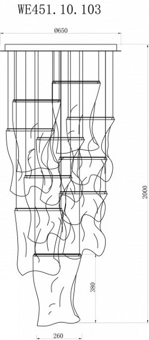 Alternative view of Люстра подвесная Wertmark Hanna WE451.10.103