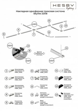 Alternative view of Трековая система комплектующие Hesby Lighting Skylite HSBL_0031